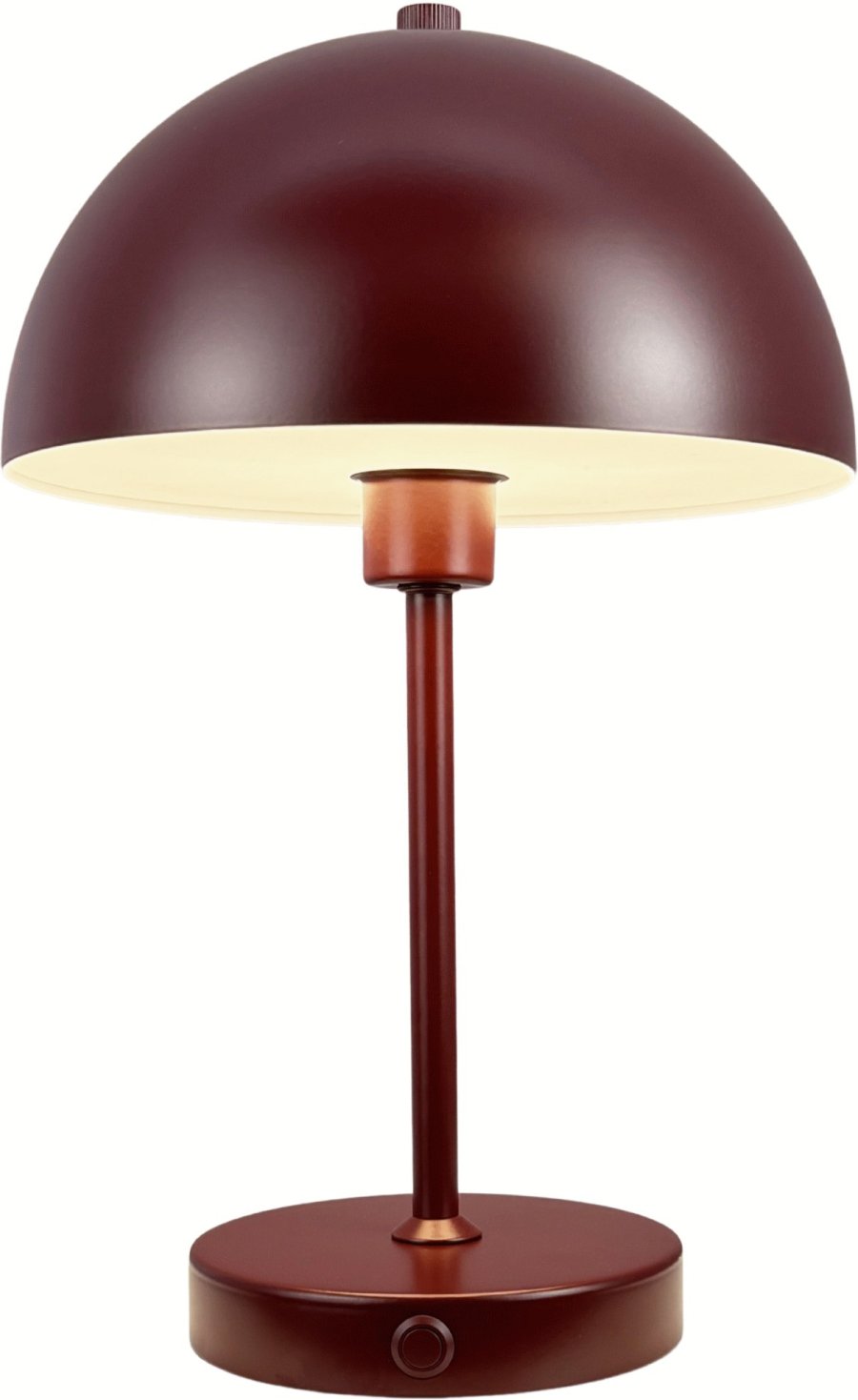 Dyberg Larsen Stockholm 2.0 Akku-Tischlampe LED H20 cm, Dunkelrot