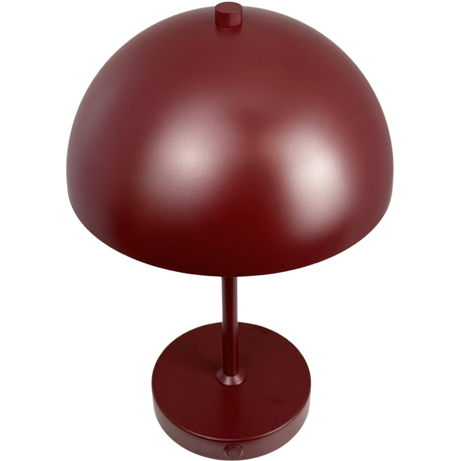 Dyberg Larsen Stockholm 2.0 Akku-Tischlampe LED H20 cm, Dunkelrot