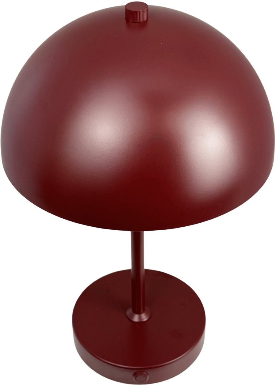 Dyberg Larsen Stockholm 2.0 Akku-Tischlampe LED H20 cm, Dunkelrot