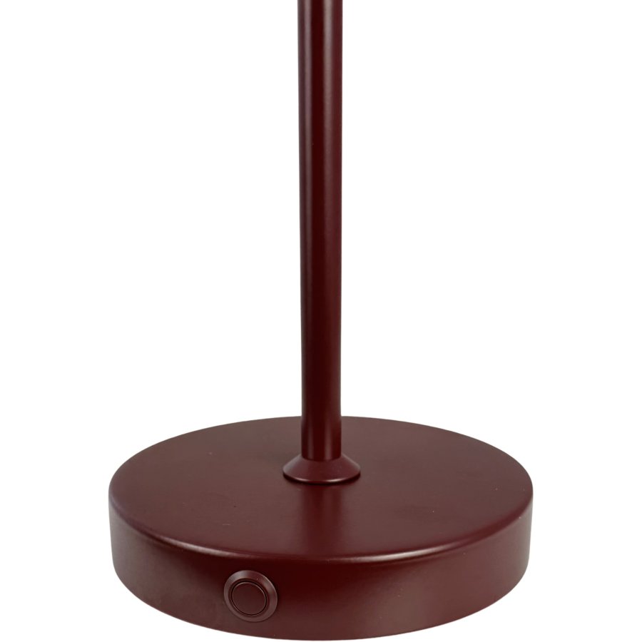 Dyberg Larsen Stockholm 2.0 Akku-Tischlampe LED H20 cm, Dunkelrot