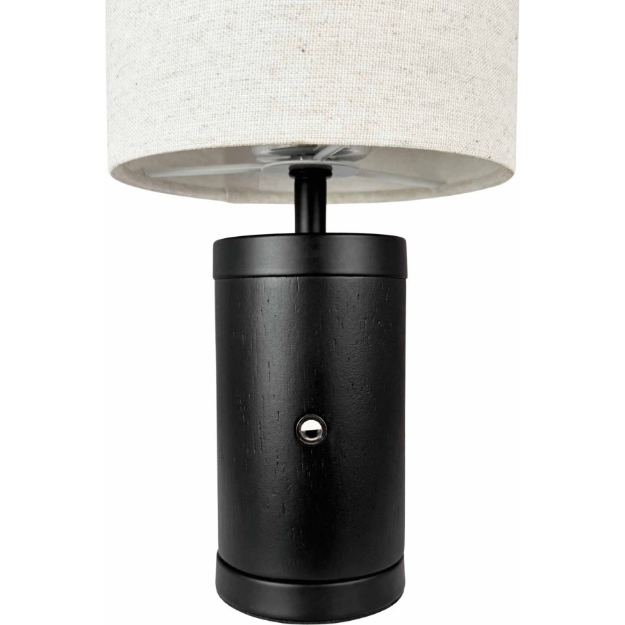 Dyberg Larsen Mellow Akku-Tischlampe LED H23 cm, Schwarz