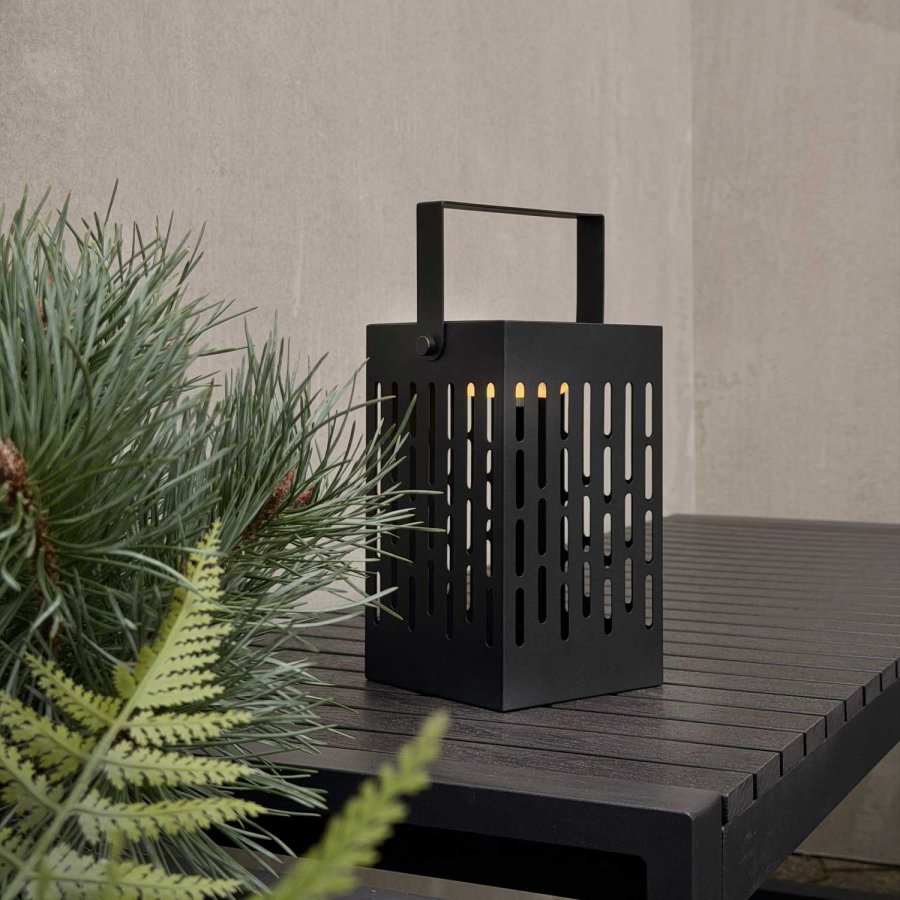 Dyberg Larsen Luma Solar Lanterne LED H20 cm, Sort