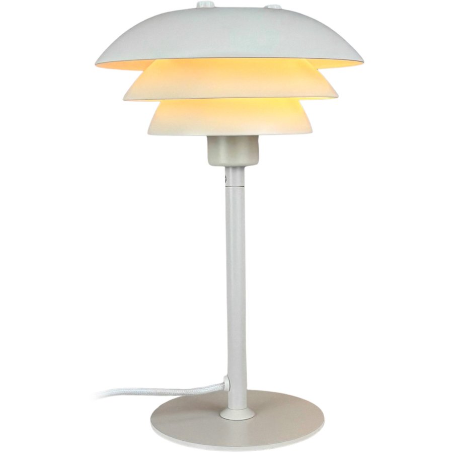 Dyberg Larsen Sixteen Bordlampe H25 cm, Perlehvid