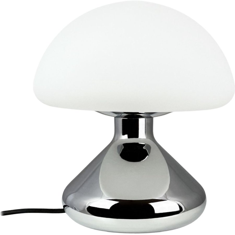 Dyberg Larsen Trophy Tischlampe H26,5 cm, Chrome/Opal