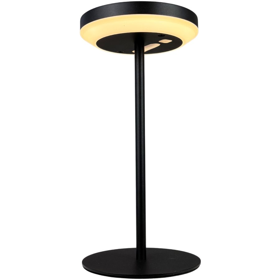 Dyberg Larsen Otera Solar Tr�dl�s Bordlampe LED H25 cm, Sort