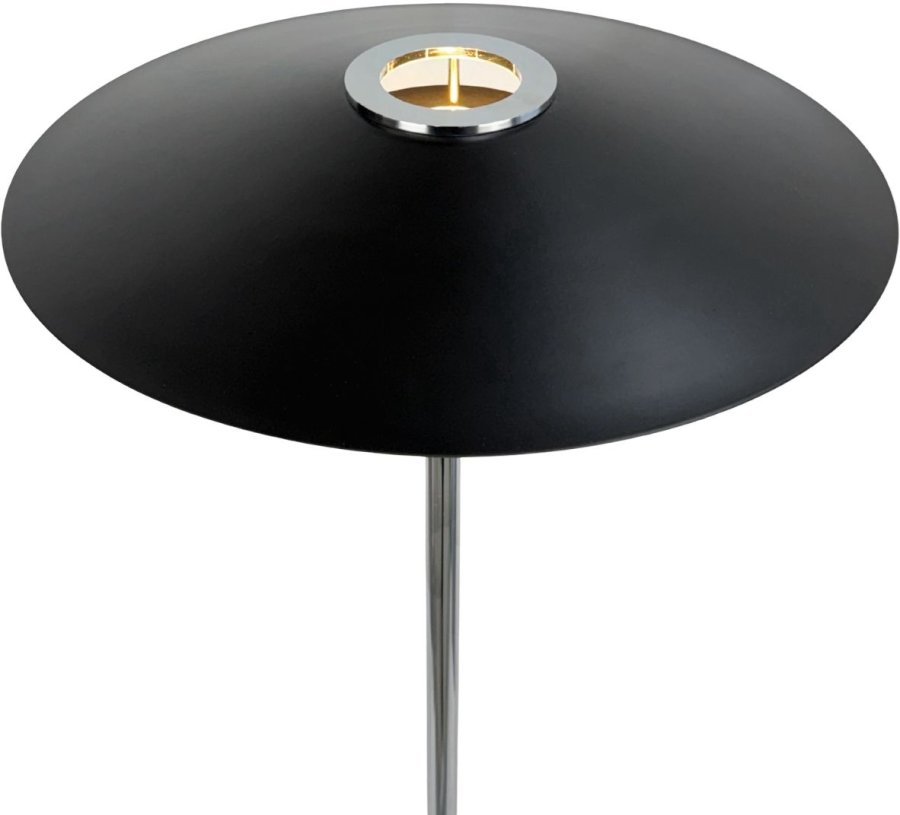 Dyberg Larsen Kay Stehlampe H140 cm, Schwarz/Chrom