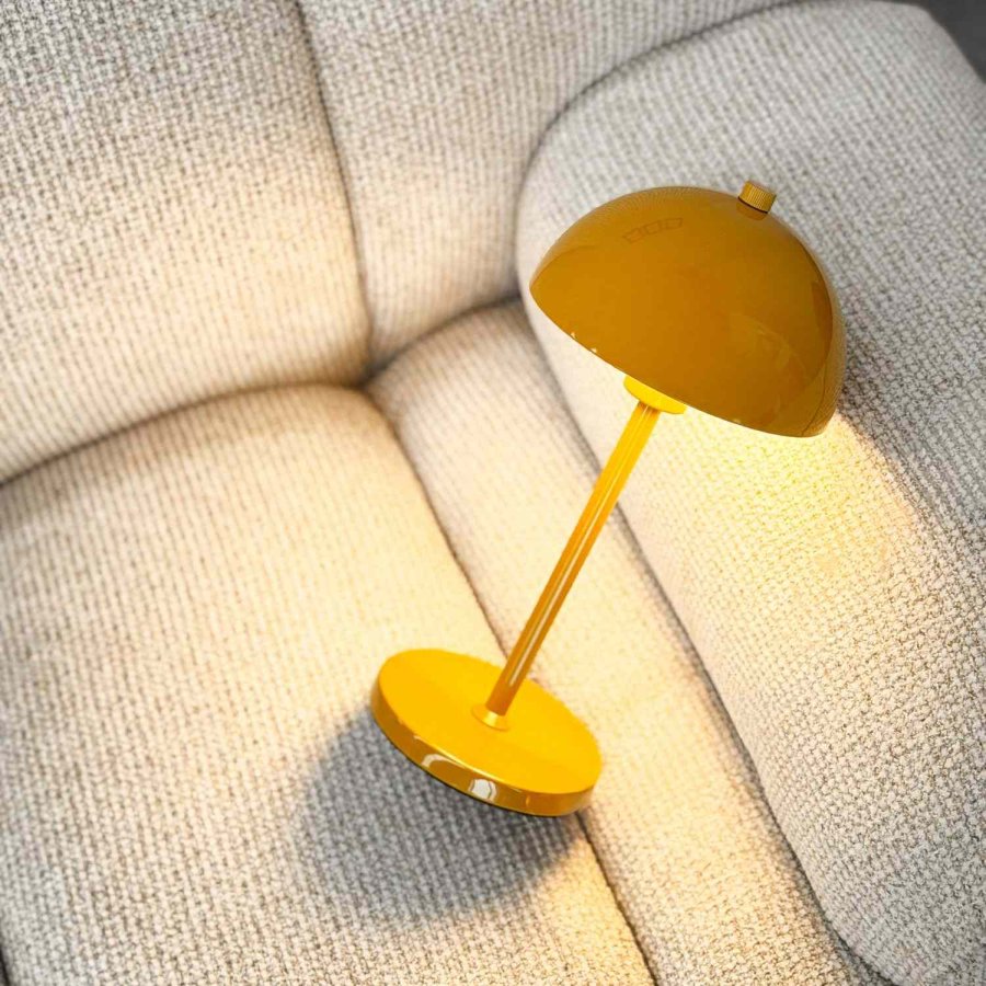Dyberg Larsen Borås Akku-Tischlampe LED H30 cm, Curry