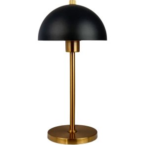 Dyberg Larsen Borås Akku-Tischlampe LED H30 cm, Sort/Messing