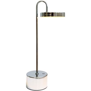 Dyberg Larsen Moovelight Tr�dl�s Bordlampe m. Oplader H35 cm, Krom