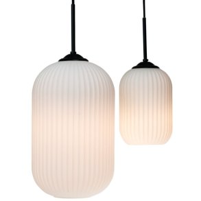 Dyberg Larsen Riflet Pendel Ø20 cm, Hvid