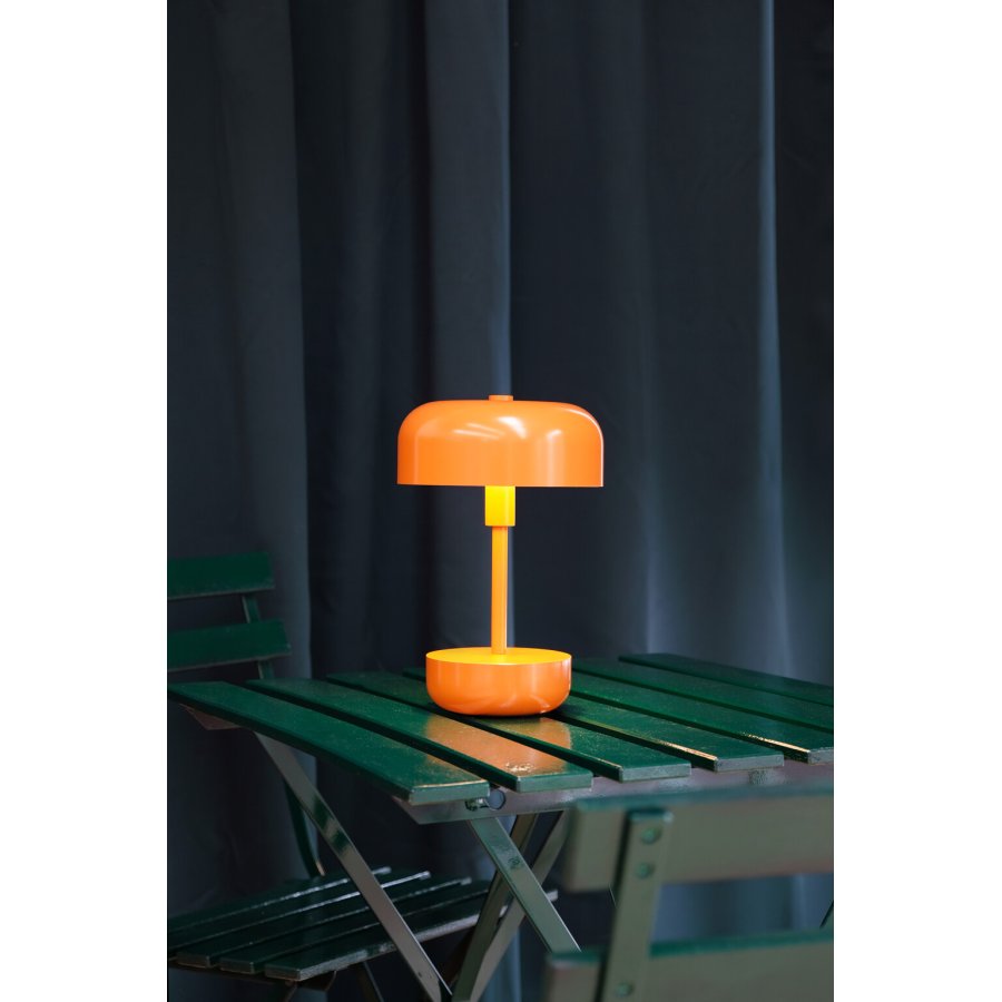 Dyberg Larsen Haipot Tischlampe Wiederaufladbar LED H25.7 cm, Orange