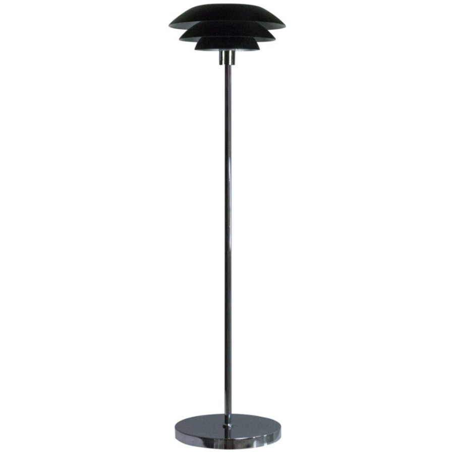 Dyberg Larsen DL31 Stehlampe 133 cm, Schwarz/Chrom