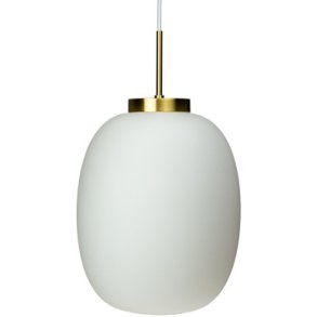 Dyberg Larsen DL39 Pendel Ø25 cm, Hvid/Messing