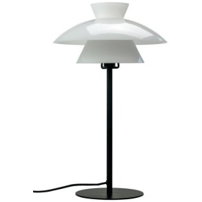 Dyberg Larsen Valby Bordlampe H40 cm, Sort/Hvid