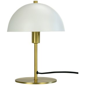 Dyberg Larsen Malm Tischlampe H30 cm, Wei/Messing