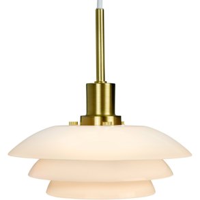 Dyberg Larsen DL20 Pendel Ø20 cm, Hvid/Messing