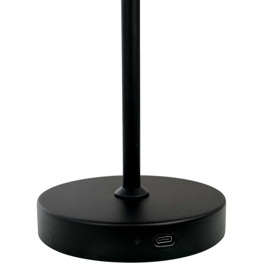 Dyberg Larsen Stockholm 2.0 Tragbare Tischleuchte LED H30 cm, Schwarz