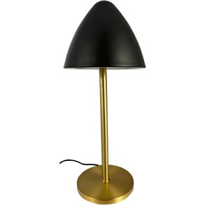 Dyberg Larsen OULU Tischlampe H47 cm, Schwarz/Messing