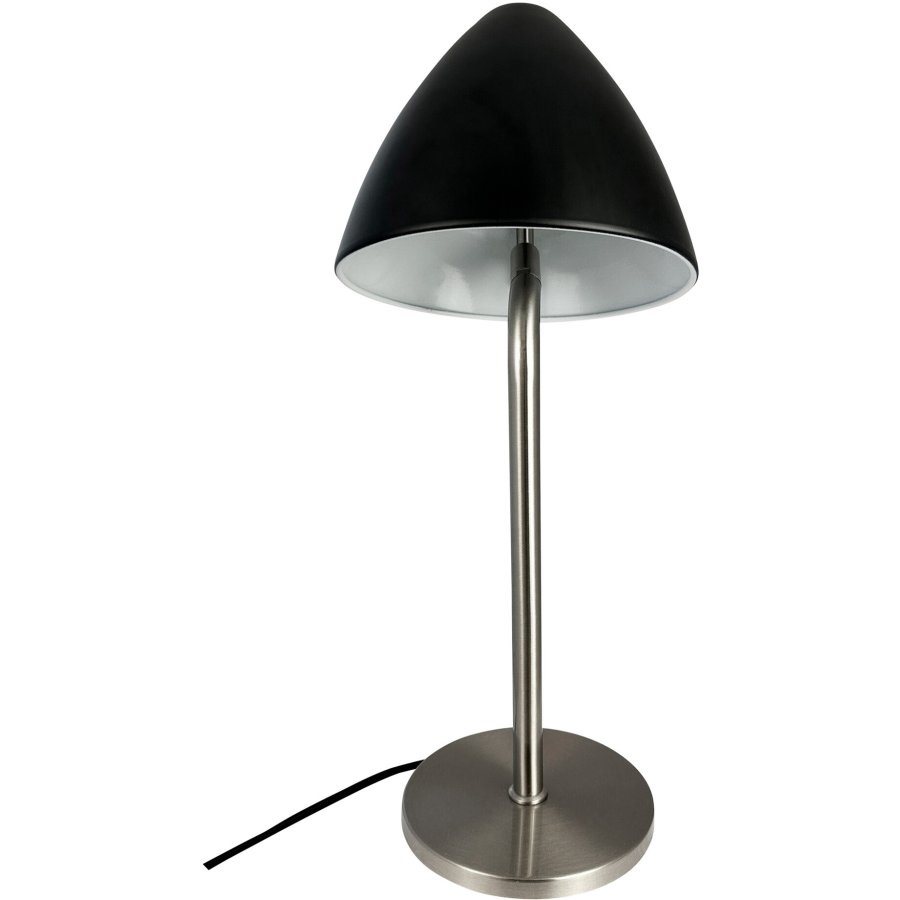 Dyberg Larsen OULU Bordlampe H47 cm, Sort/Brstet Stl