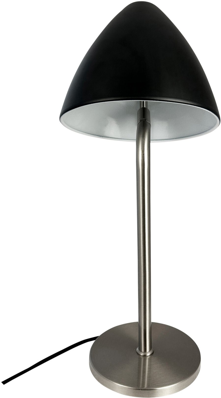 Dyberg Larsen OULU Bordlampe H47 cm, Sort/Brstet Stl