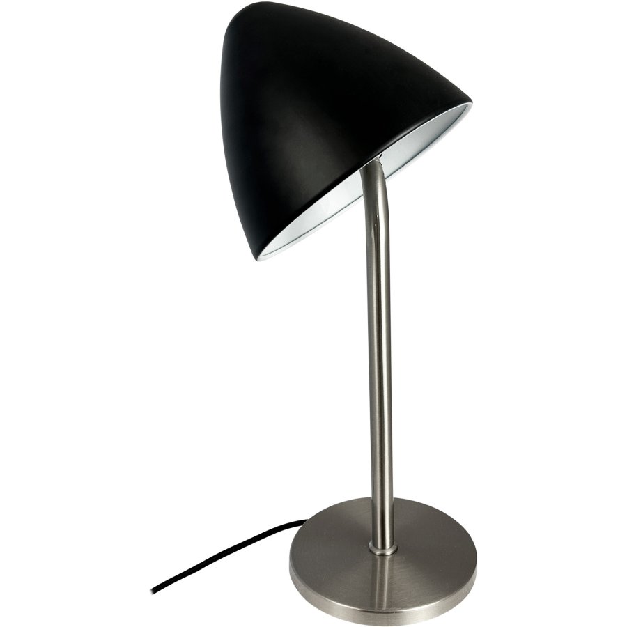 Dyberg Larsen OULU Bordlampe H47 cm, Sort/Brstet Stl