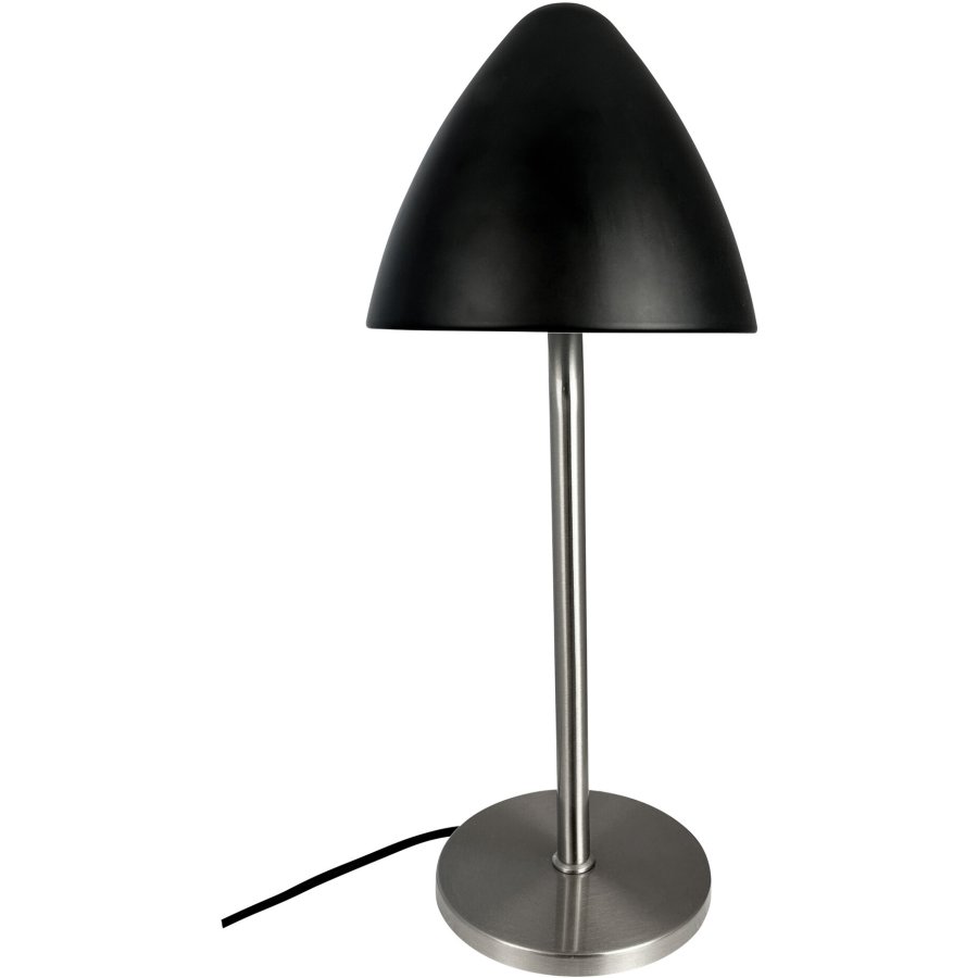 Dyberg Larsen OULU Bordlampe H47 cm, Sort/Brstet Stl