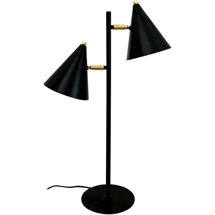 Dyberg Larsen Rouen Tischlampe H64 cm, Schwarz