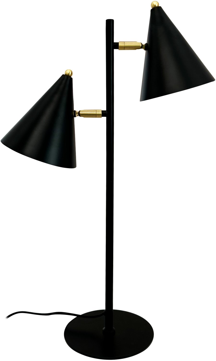 Dyberg Larsen Rouen Tischlampe H64 cm, Schwarz