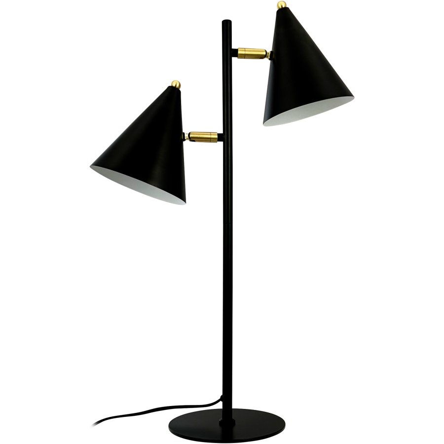 Dyberg Larsen Rouen Tischlampe H64 cm, Schwarz