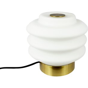 Dyberg Larsen Diva Tischlampen H15 cm, Messing/Wei