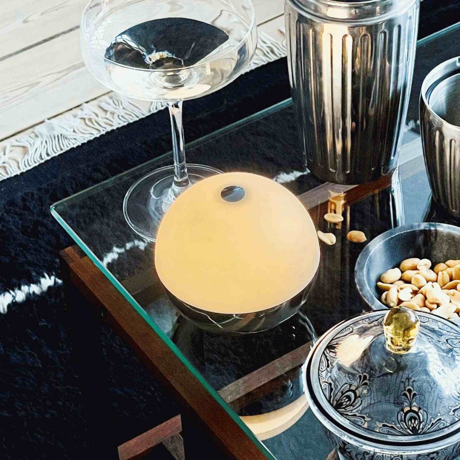 Dyberg Larsen Alba Alba Tr�dl�s Bordlampe LED H11 cm, Krom