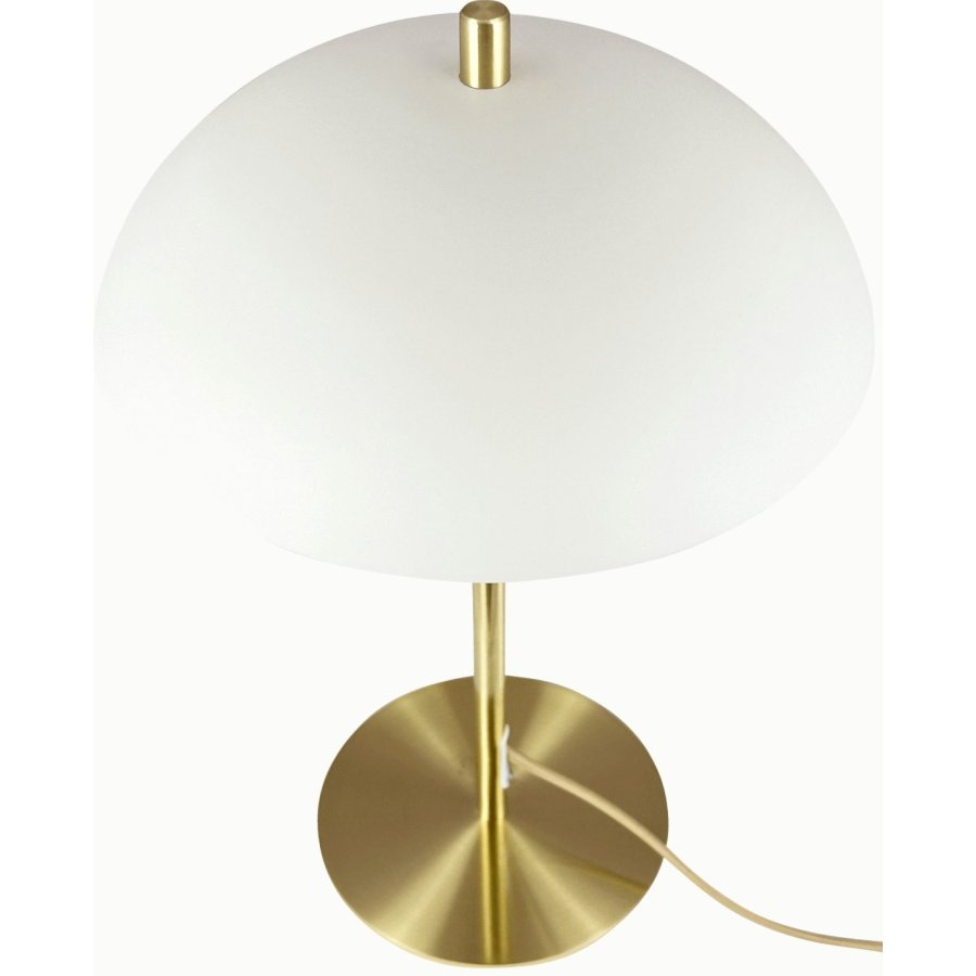 Dyberg Larsen Globus Bordlampe H43,5 cm, Beige/Messing