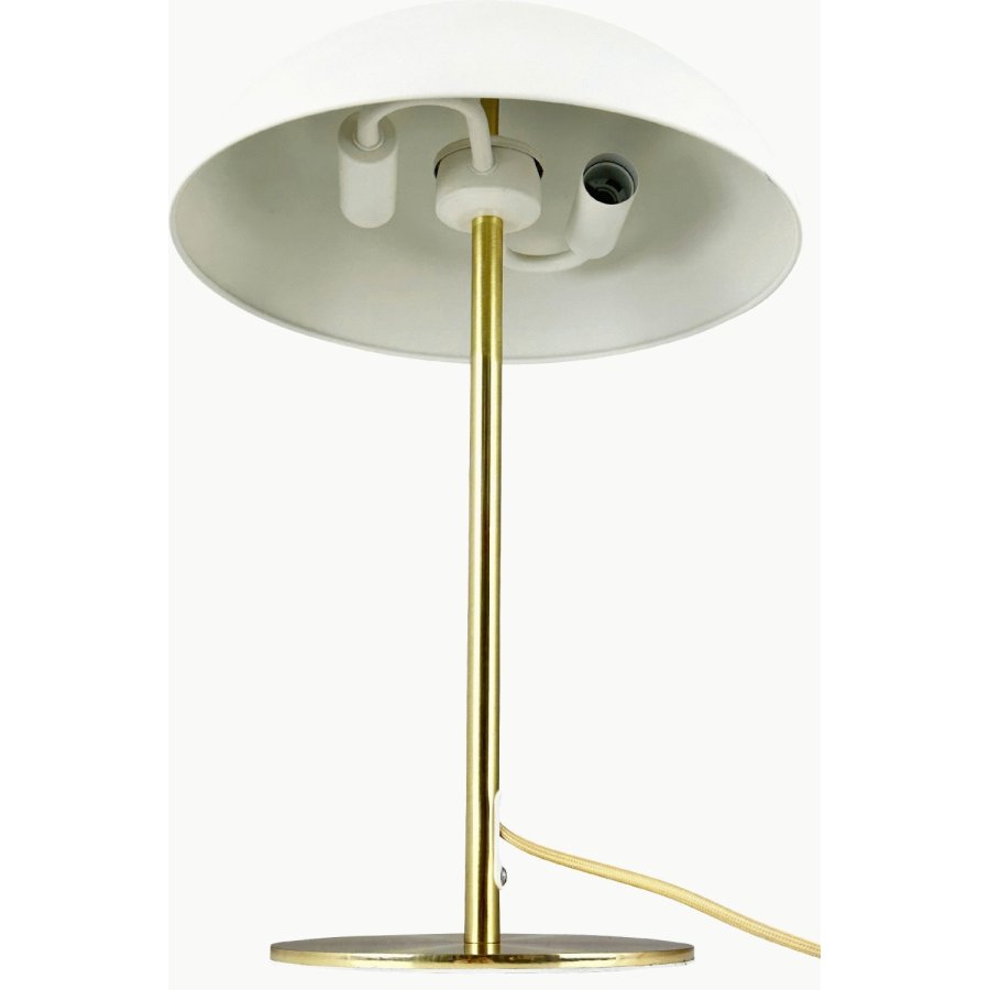 Dyberg Larsen Globus Bordlampe H43,5 cm, Beige/Messing
