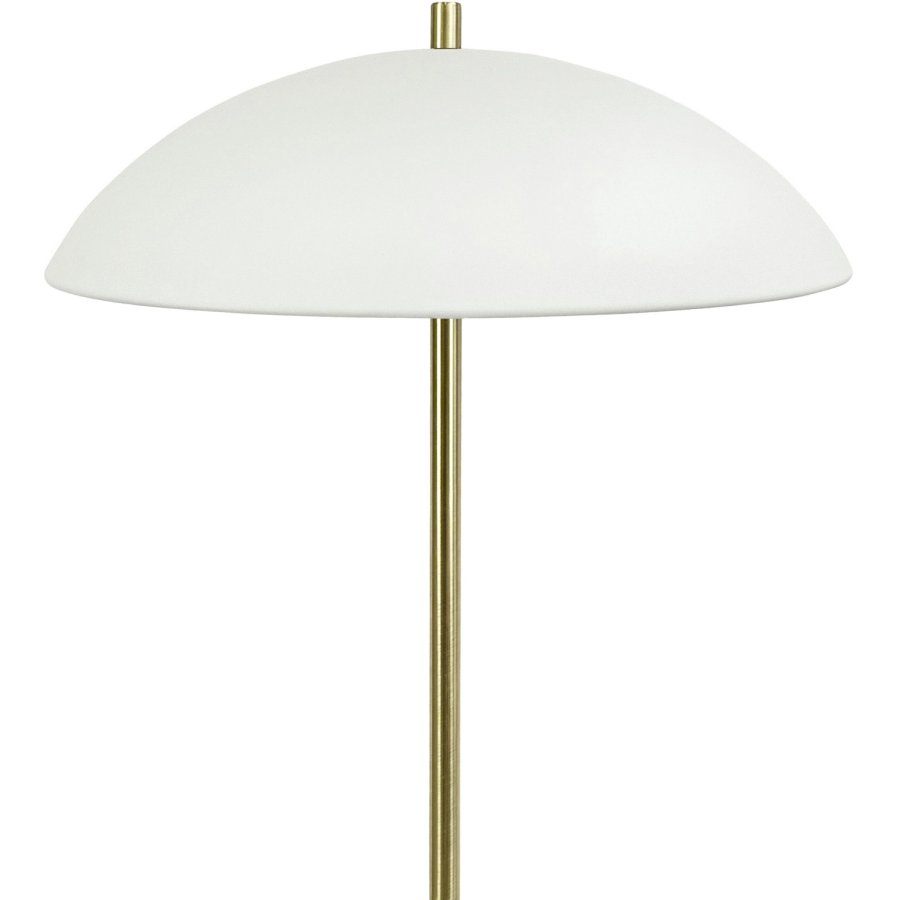 Dyberg Larsen Globus Stehleuchte H150 cm, Beige/Messing