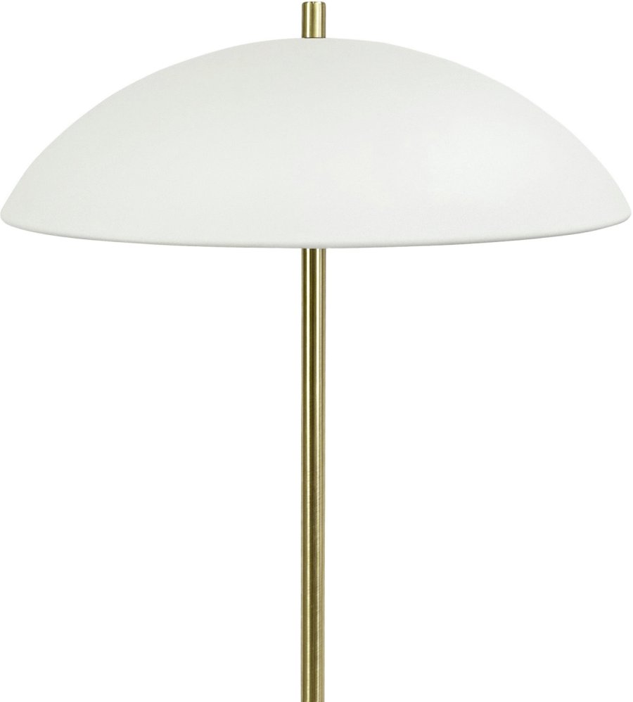 Dyberg Larsen Globus Stehleuchte H150 cm, Beige/Messing