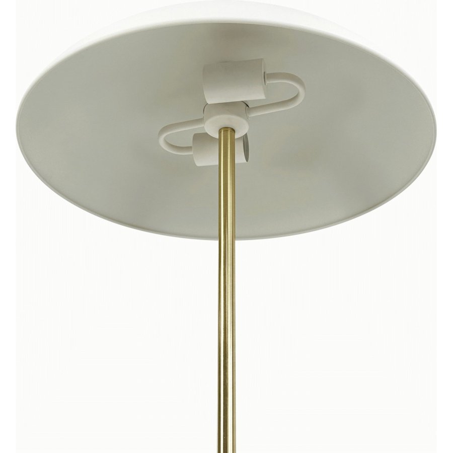 Dyberg Larsen Globus Stehleuchte H150 cm, Beige/Messing