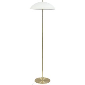 Dyberg Larsen Globus Stehleuchte H150 cm, Beige/Messing