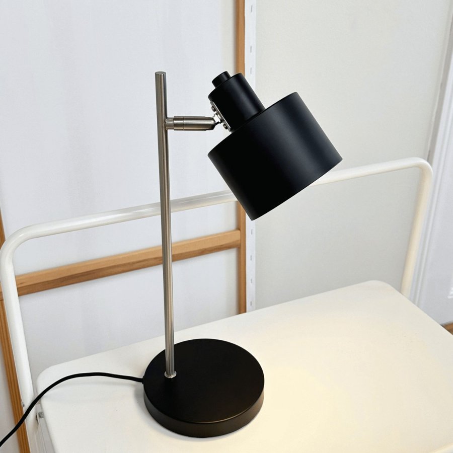 Dyberg Larsen Ocean Bordlampe H43, Sort/B�rstet St�l