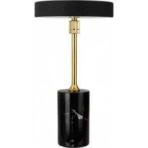 Dyberg Larsen Starlight Akku-Tischlampe LED H25,5 cm, Messing/Schwarzer Marmor