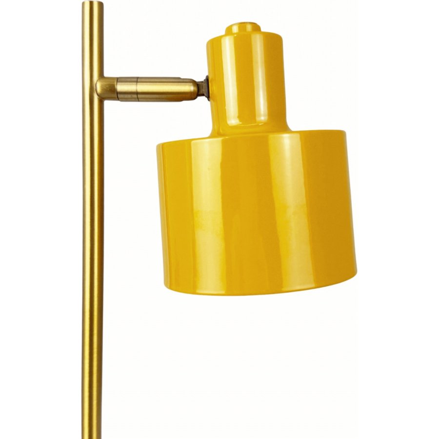 Dyberg Larsen Ocean Akku-Tischlampe Mini LED H28 cm, Curry/Messing/T&uuml;rkis