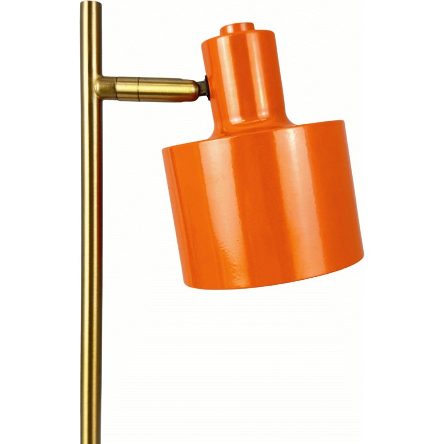Dyberg Larsen Ocean Akku-Tischlampe Mini LED H28 cm, Orange/Messing