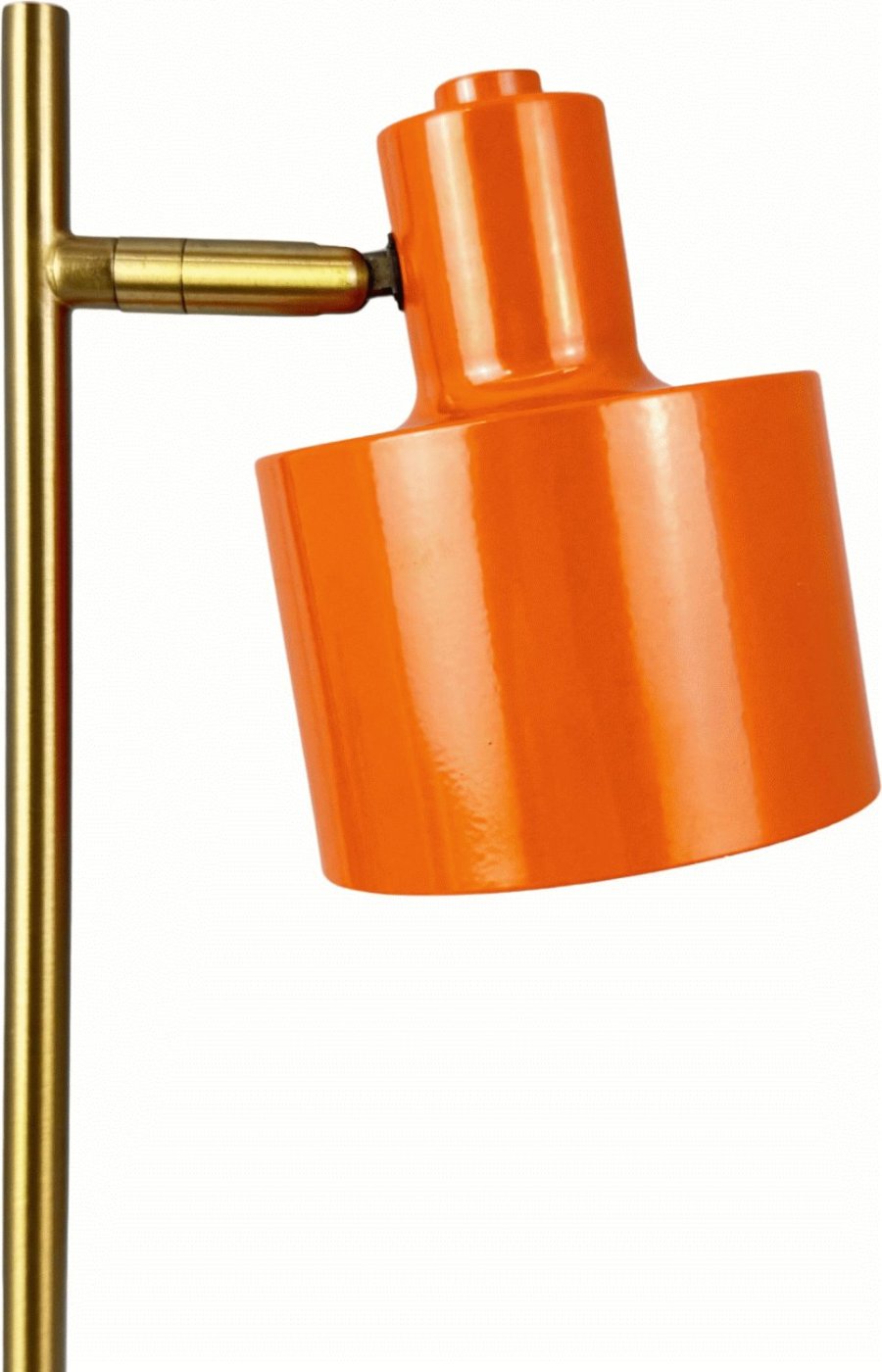 Dyberg Larsen Ocean Akku-Tischlampe Mini LED H28 cm, Orange/Messing