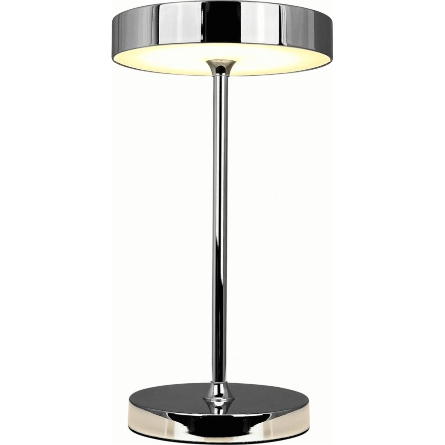 Dyberg Larsen Starlight Akku-Tischleuchte LED H25,5 cm, Chrom