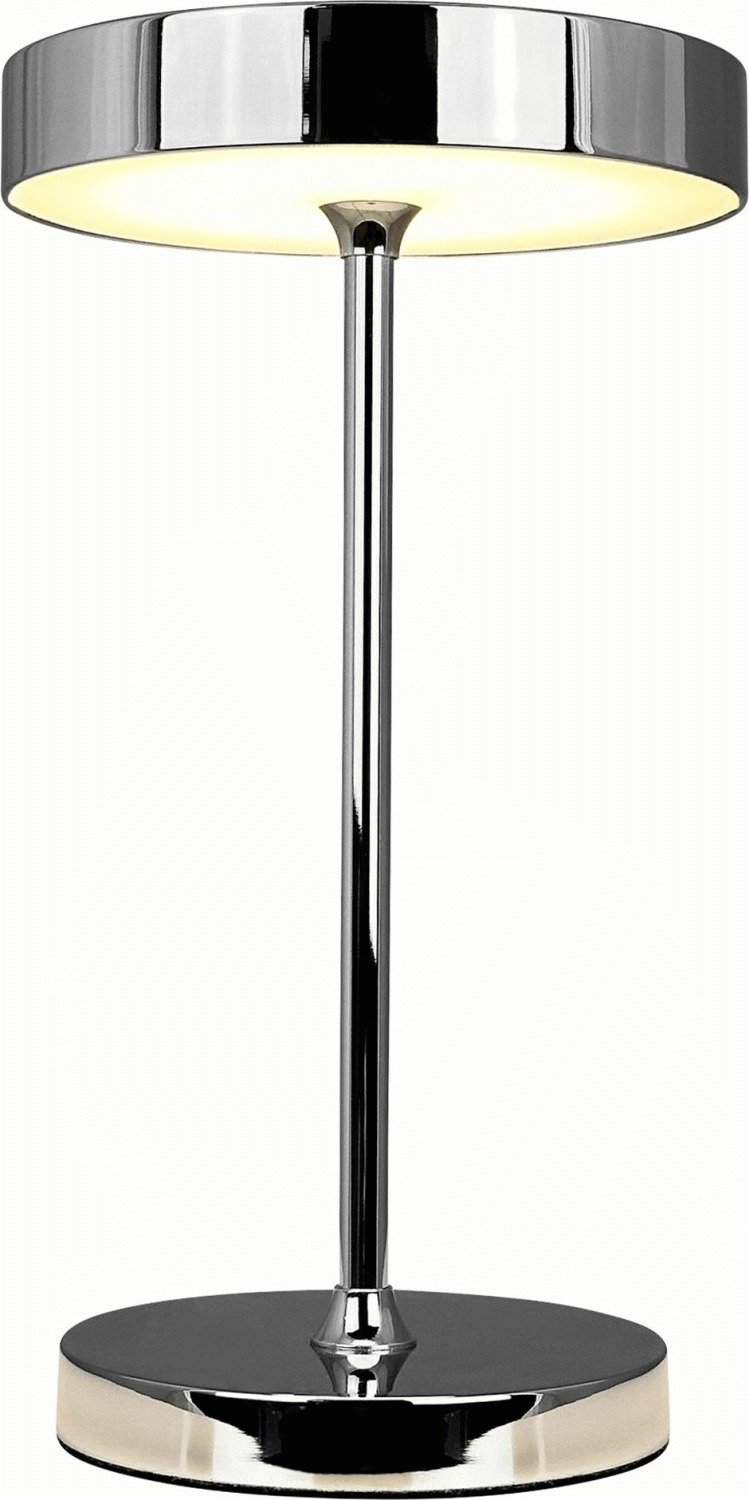 Dyberg Larsen Starlight Akku-Tischleuchte LED H25,5 cm, Chrom