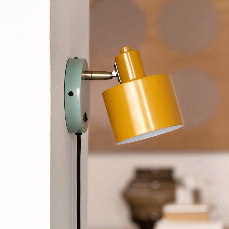 Dyberg Larsen Ocean Wandlampe 21 cm, Curry/T&uuml;rkis