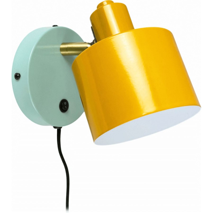 Dyberg Larsen Ocean Wandlampe 21 cm, Curry/T&uuml;rkis