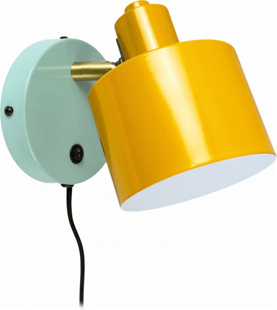 Dyberg Larsen Ocean Wandlampe 21 cm, Curry/T&uuml;rkis
