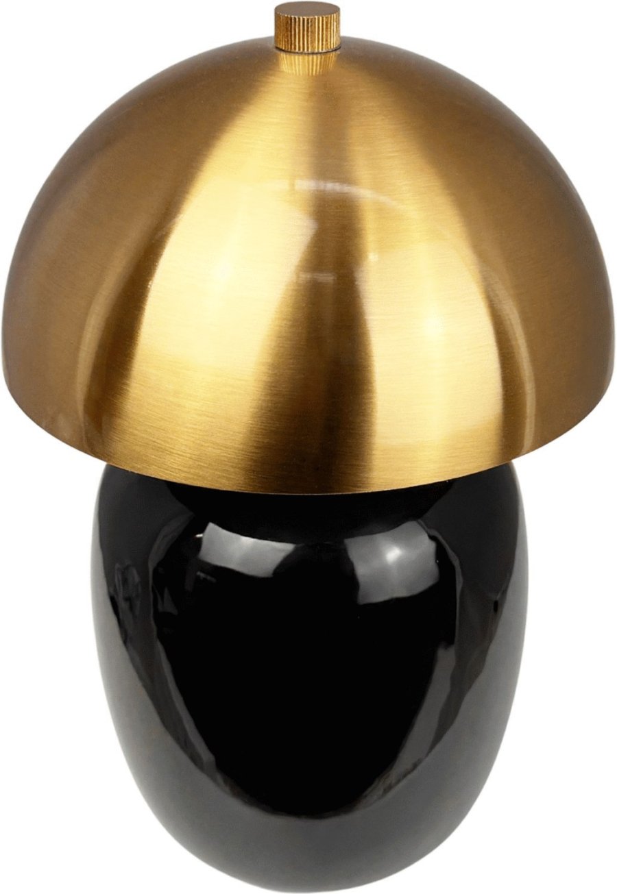 Dyberg Larsen Manhatten Tischleuchte LED H23 cm, Sort/Messing