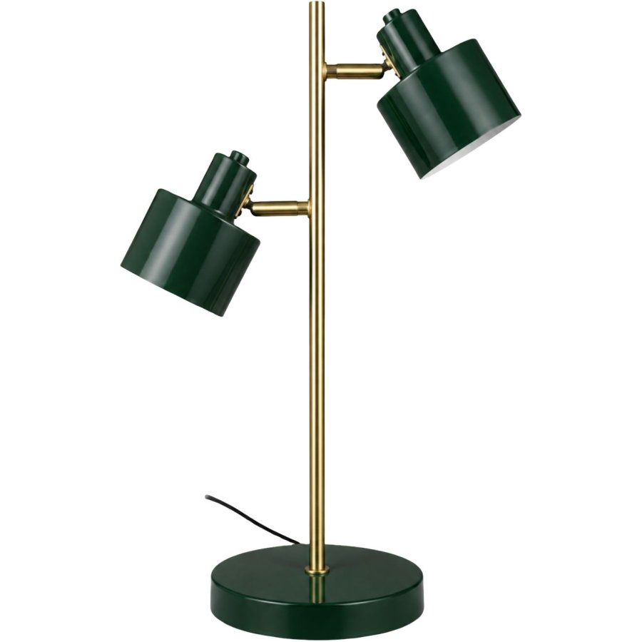 Dyberg Larsen Ocean Tischlampe H41,7 cm, Dunkelgr�n/Messing