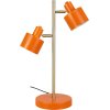 Dyberg Larsen Ocean Bordlampe H41,7 cm, Orange/Messing